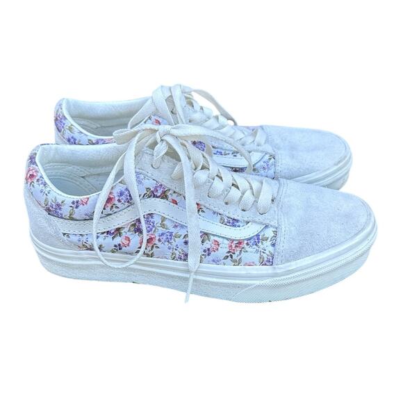 New Vans Old Skool Vintage Floral Print Shoe Size 5.5 women/teens Skater girl - Picture 4 of 7